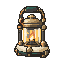 A lit arena lantern